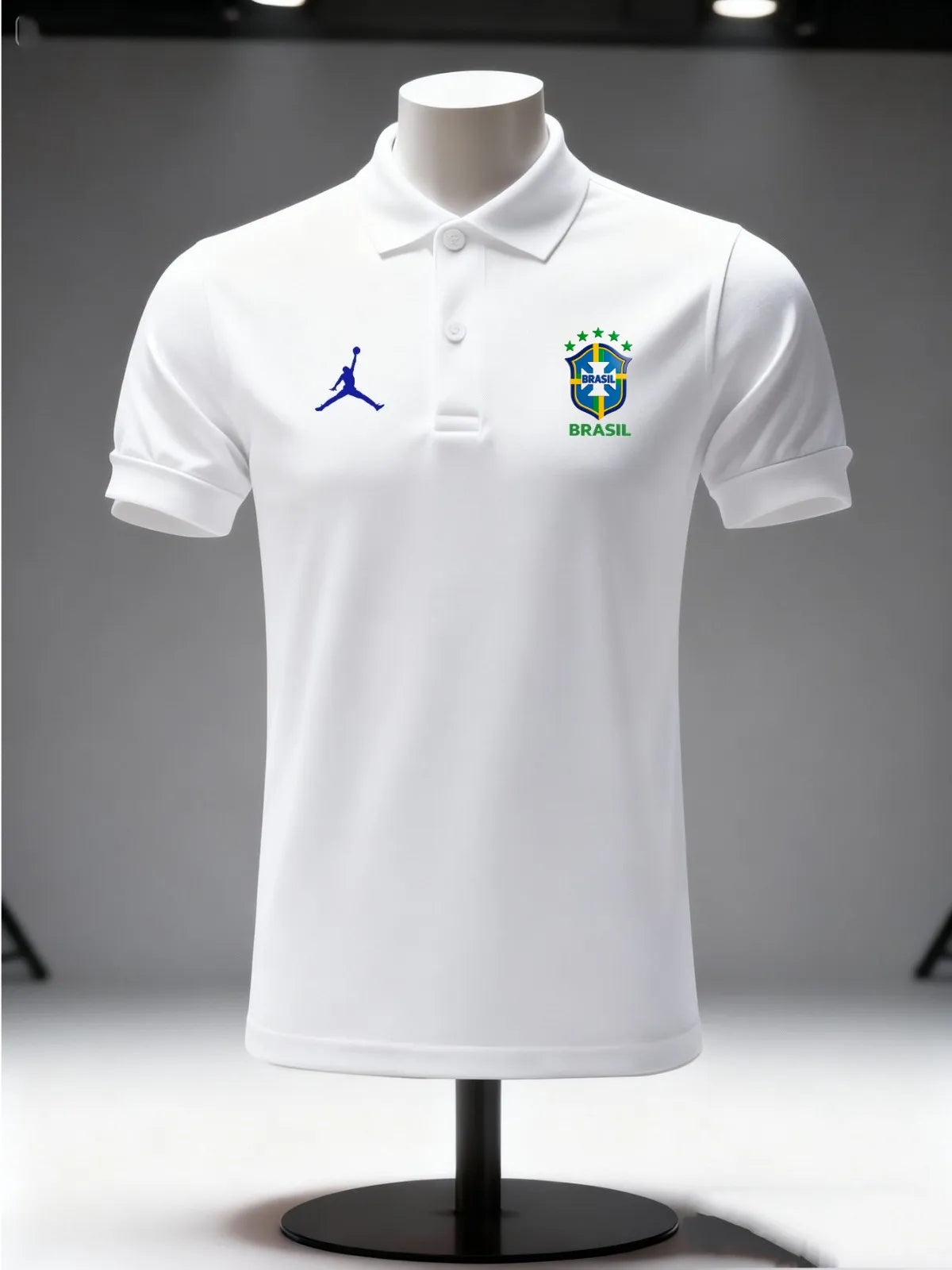 Camiseta Polo Brasil Premium Nike Branca