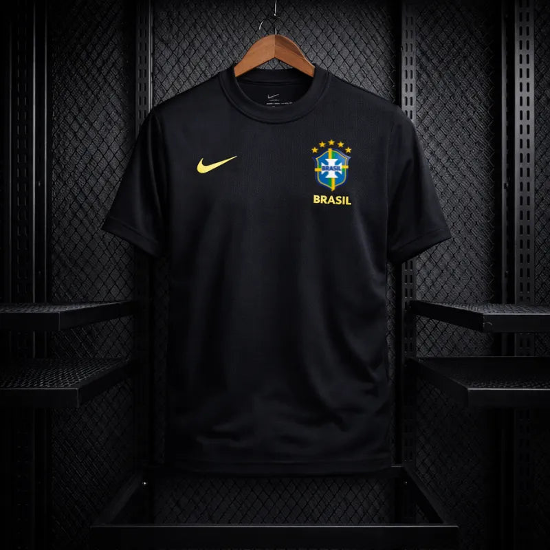 Camisa Brasil Torcedor Nike 2026 Preta Masculina