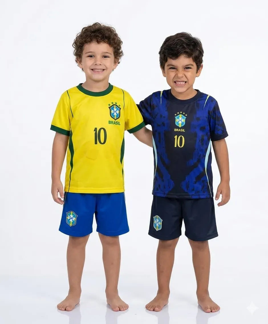 Conjunto Infantil Seleção Brasileira 2026/27 II Azul
