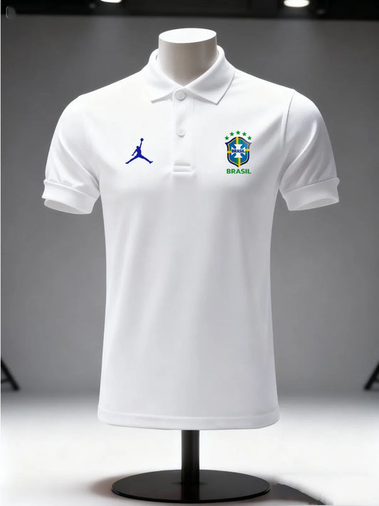Camiseta Polo Brasil Premium Nike Branca
