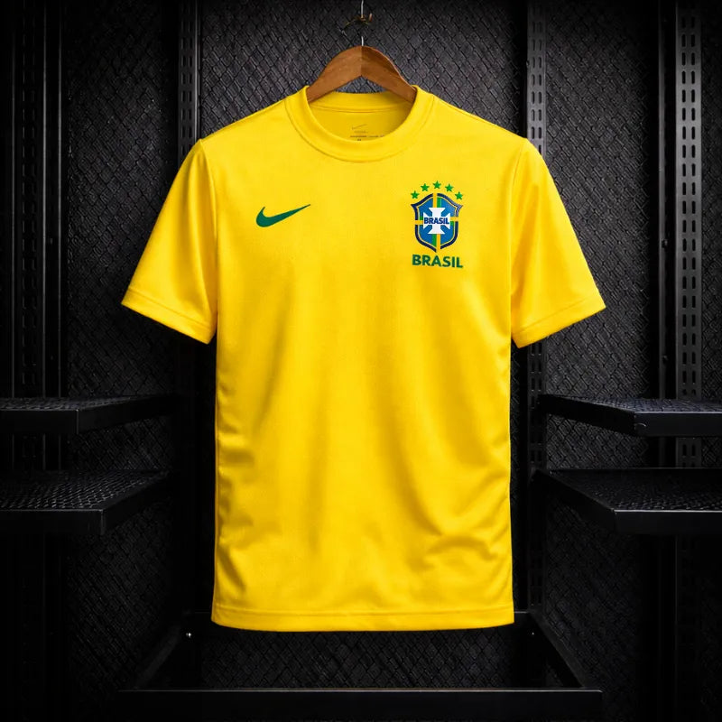Camisa Brasil Torcedor Nike 2026 Amarela Masculina
