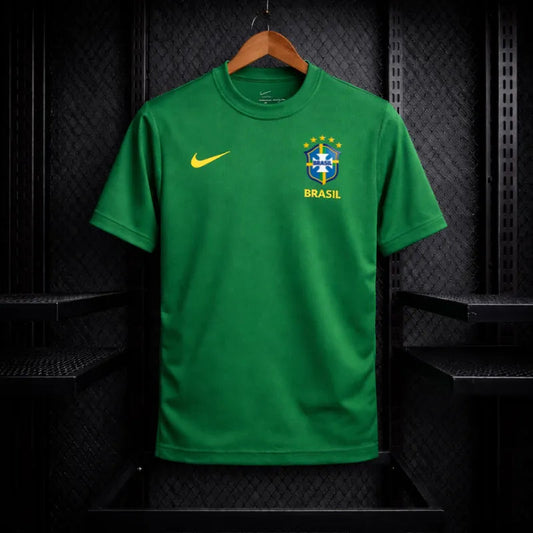 Camisa Brasil Torcedor Nike 2026 Verde Masculina