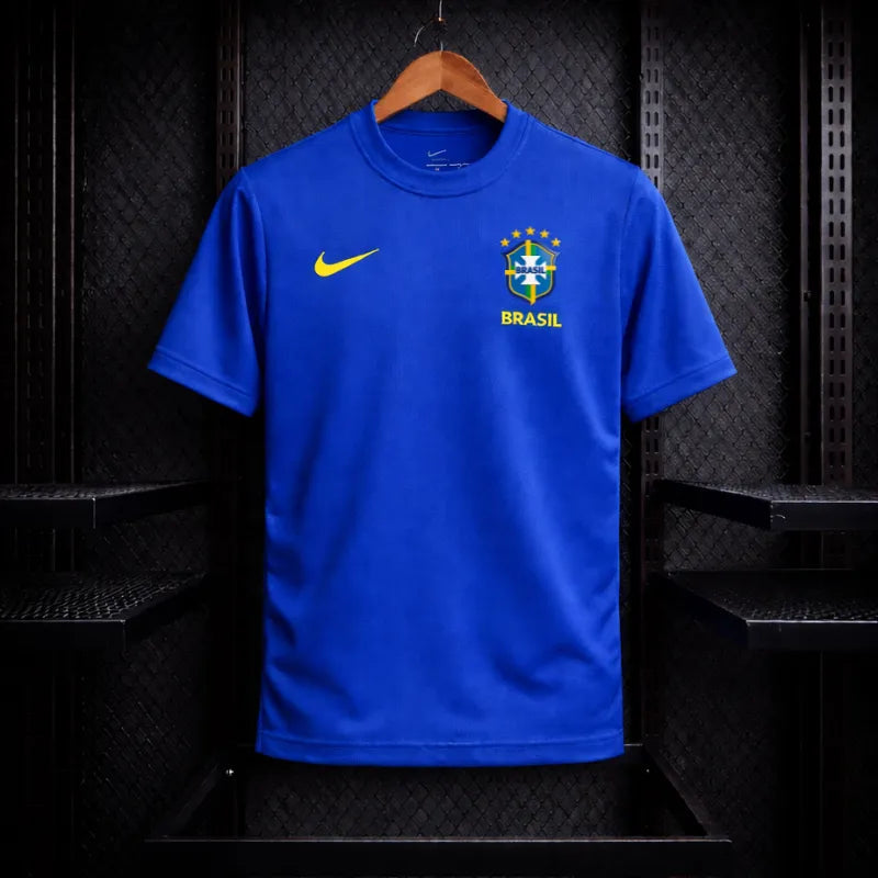 Camisa Brasil Torcedor Nike 2026 Azul Masculina