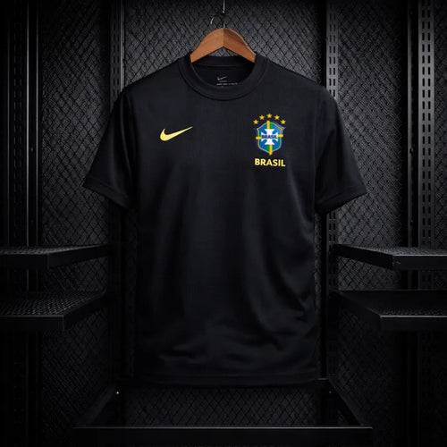Camisa Brasil Torcedor Nike 2026 Preta Masculina